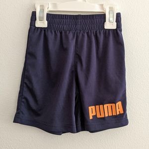 Puma Boys Navy Athletic Shorts 24 Months
